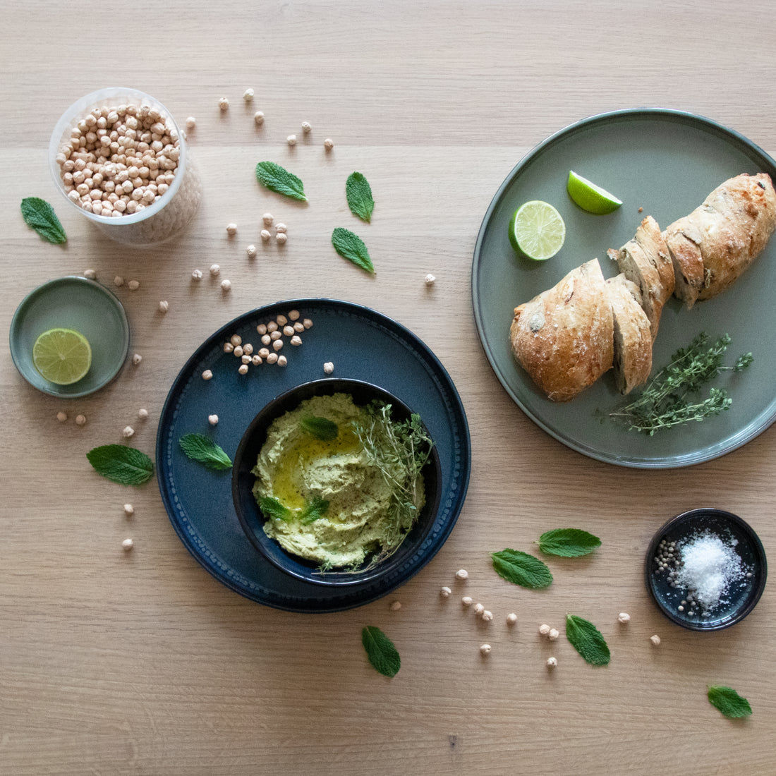 Bärlauch-Hummus