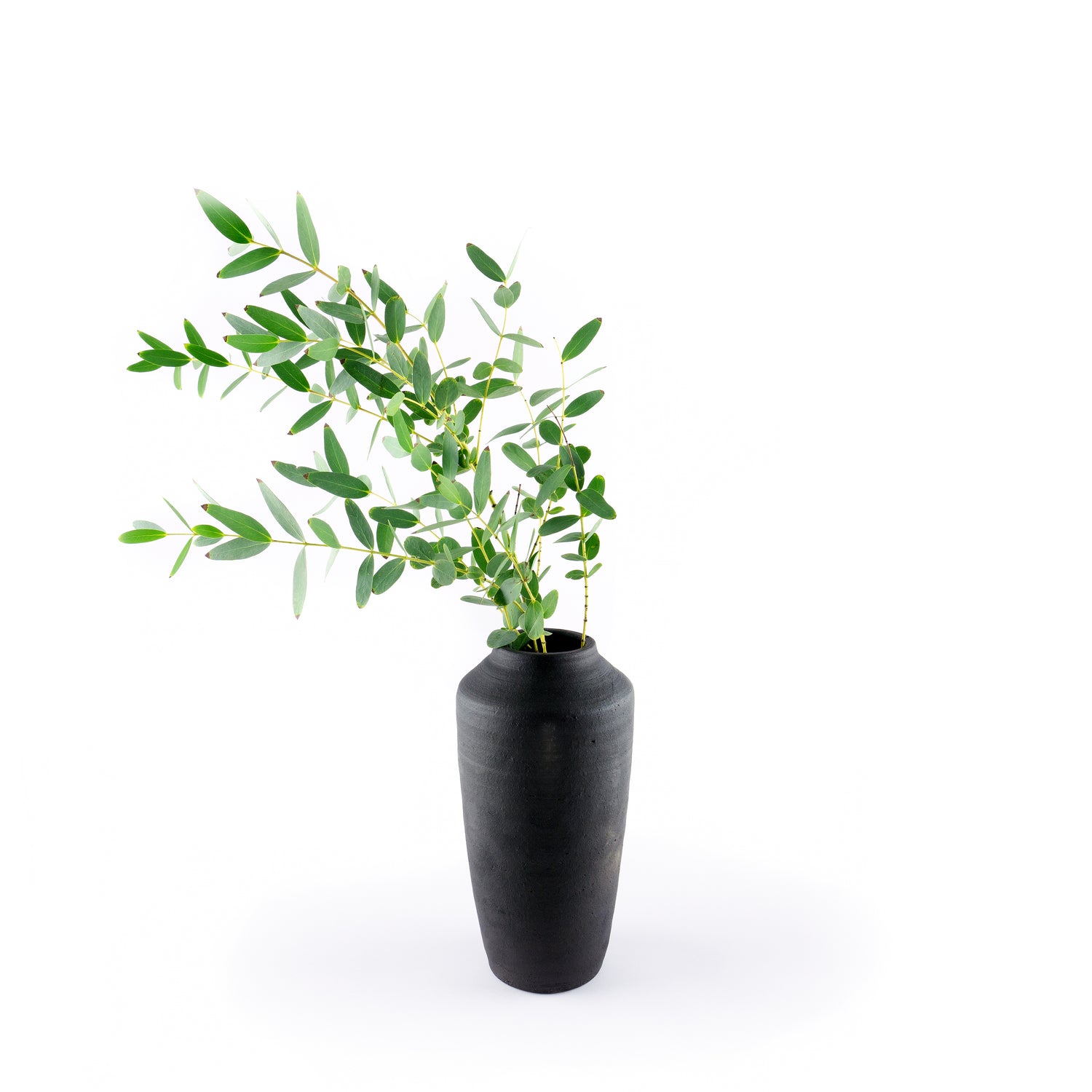 Vase Schwarzbrandkeramik alto