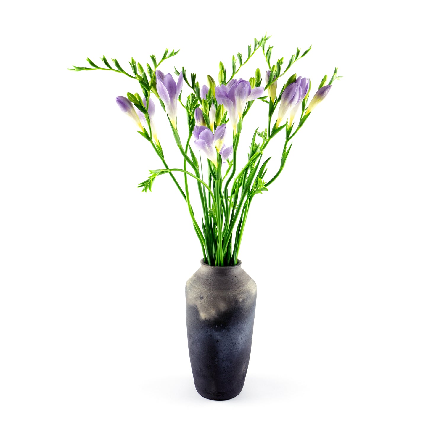 Vase Schwarzbrandkeramik alto