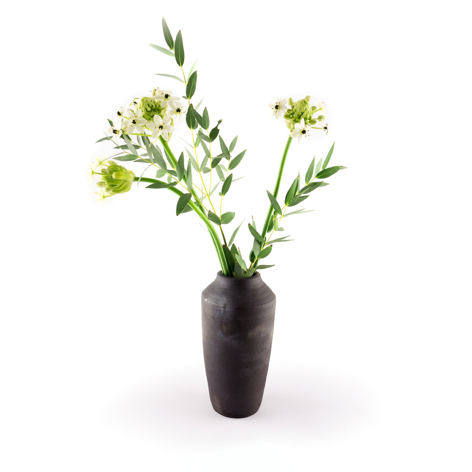 Vase Schwarzbrandkeramik alto