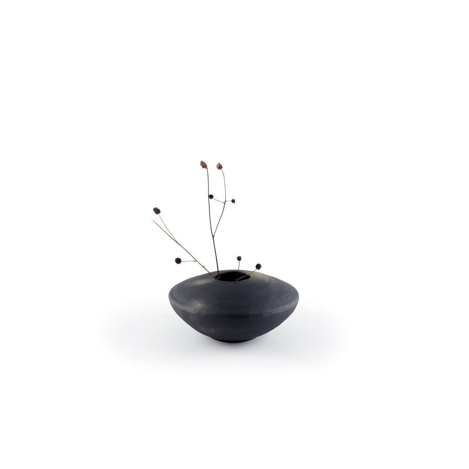 Vase Schwarzbrandkeramik pequeno