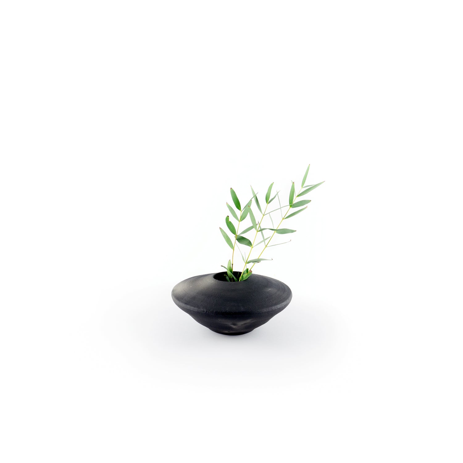 Vase Schwarzbrandkeramik pequeno
